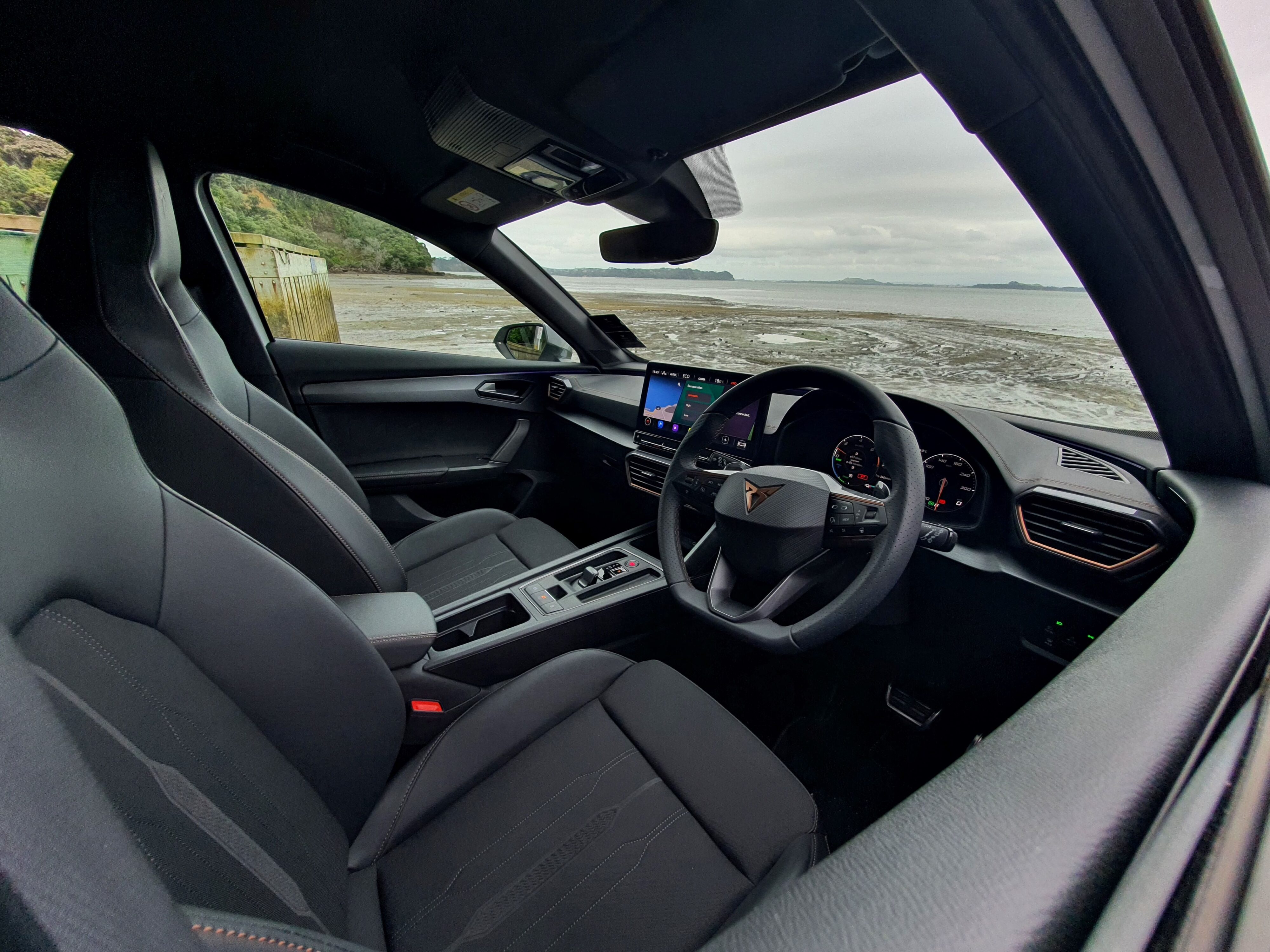 Interior view of a 2024 Cupra Formentor V e-Hybrid.