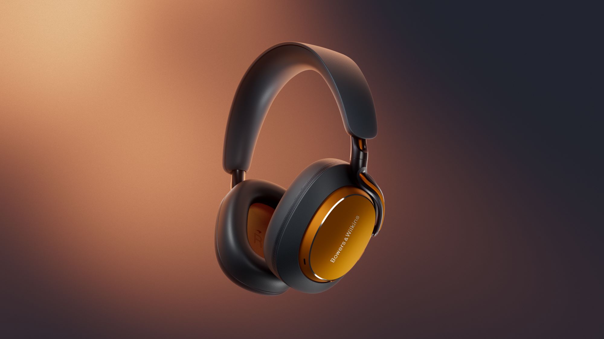A photo of the new Bowers & Wilkins Px8 S2 McLaren Edition headphones.